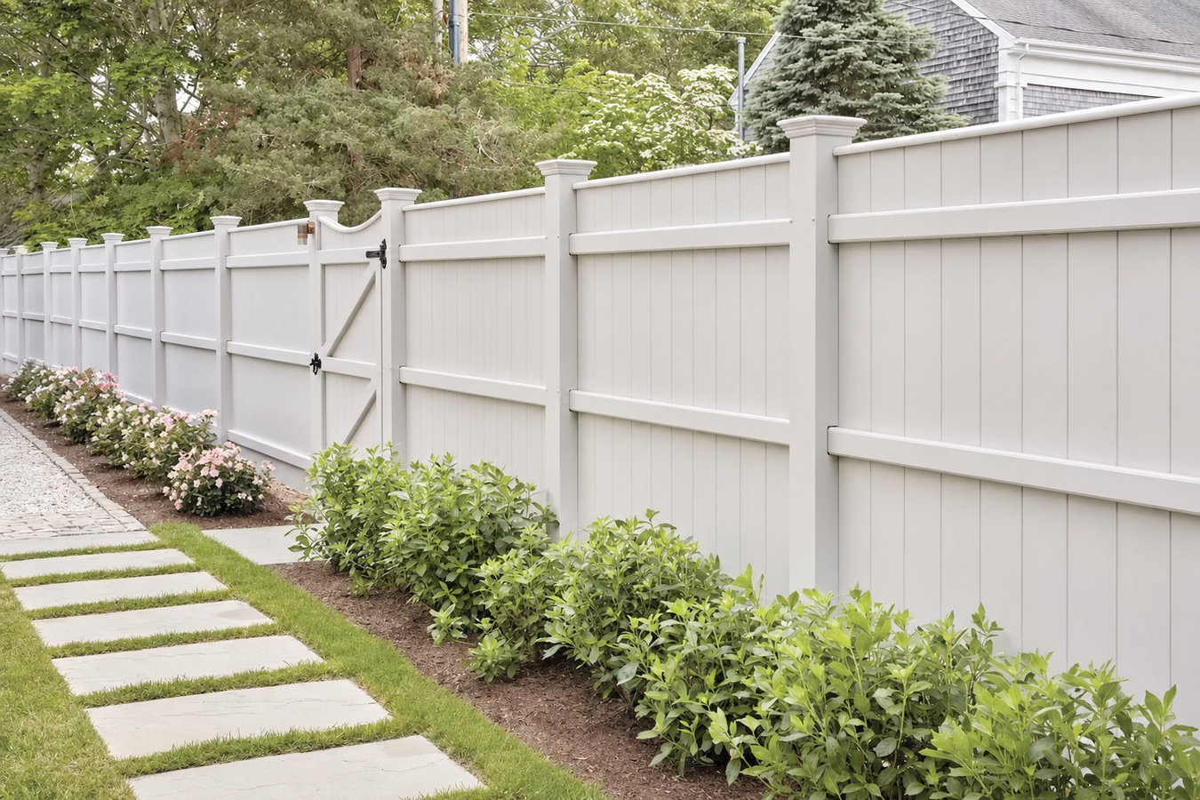 Privacy fence installation
